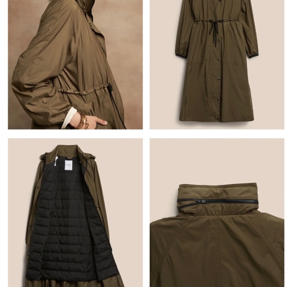 Petite BR SPORT Hooded Anorak with Recycled Down